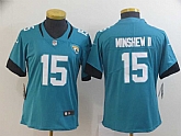 Women Nike Jaguars 15 Gardner Minshew II Teal Vapor Untouchable Limited Jersey,baseball caps,new era cap wholesale,wholesale hats